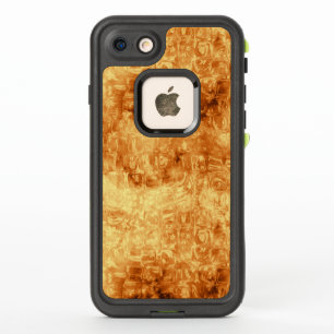 Motif tourbillonnant En Or Liquide Avec Petites Fe