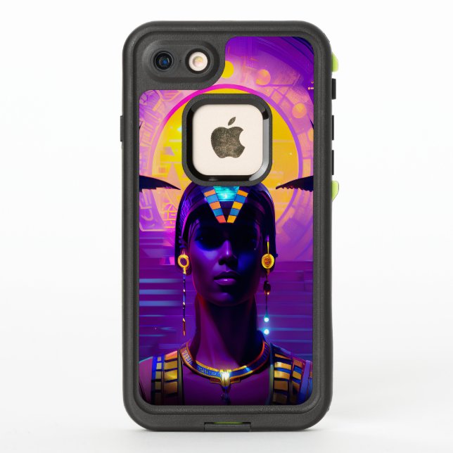Coque LifeProof Pour iPhone Pharaon Synthwave (Dos)