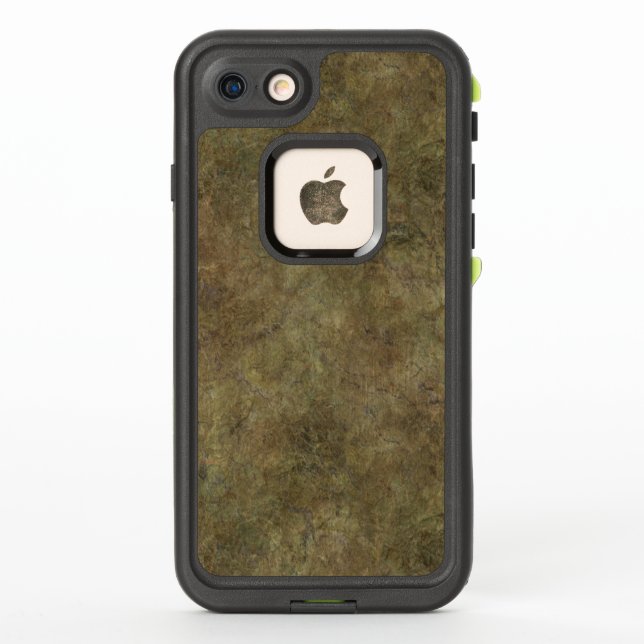 Coque LifeProof Pour iPhone Pierre texturée Brown dure (Dos)