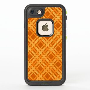 Plaid jaune et orange frais