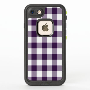 Plaid pourpre et blanc audacieux de Buffalo