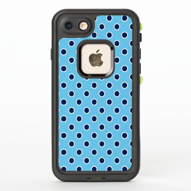 Coque LifeProof Pour iPhone Pois de marine d'amusement sur le bleu de ciel (Dos)