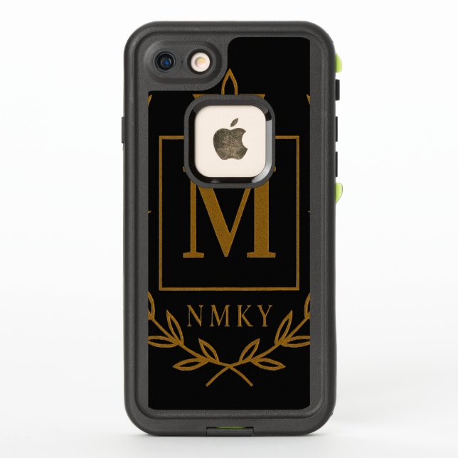 Coque LifeProof Pour iPhone "Royal NMKY Emblem – Monogram M Crest Design" (Dos)