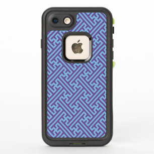 Sayagata motif, japonais, violet et bleu