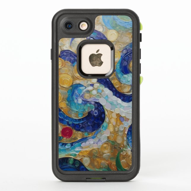Coque LifeProof Pour iPhone Serpents à eau Klimt (Dos)