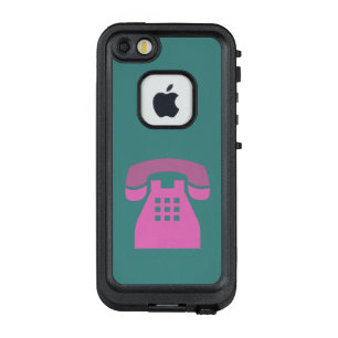 Coque LifeProof FRÄ’ Pour iPhone SE/5/5s Téléphone rétro rose Iconique sur n'importe quelle