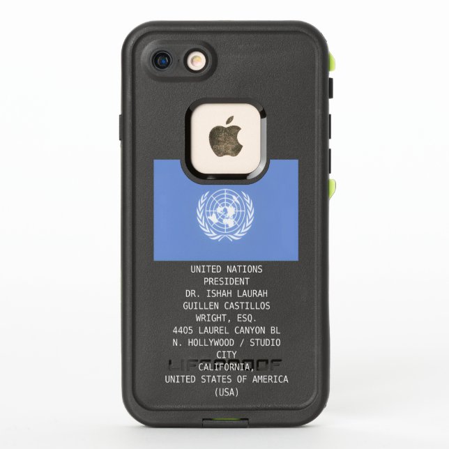 COQUE LifeProof POUR iPhone UNITED NATIONS (Dos)