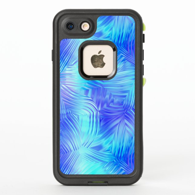 Coque LifeProof Pour iPhone Verre à motif bleu doux (Dos)