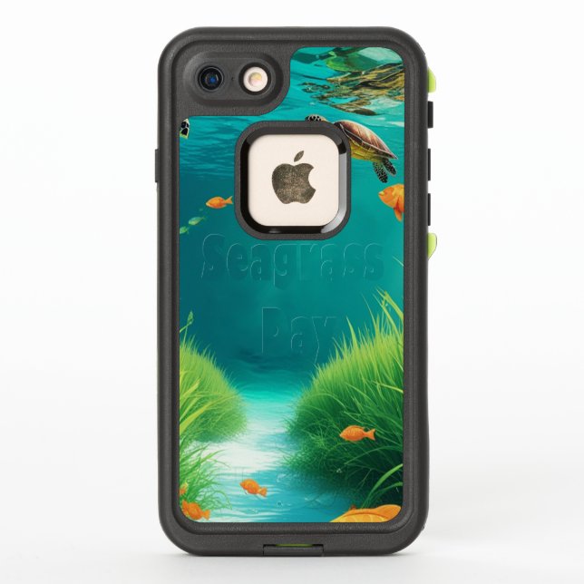 Coque LifeProof Pour iPhone World Sea grass Day (Dos)