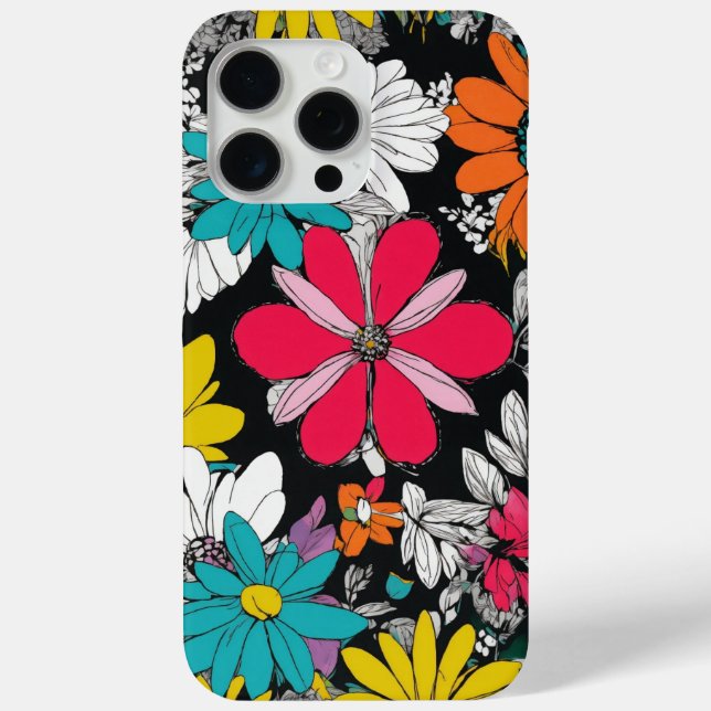 COQUE MAT I TÉLÉPHONE 15 PRO MAX POUR FILLES (Verso)