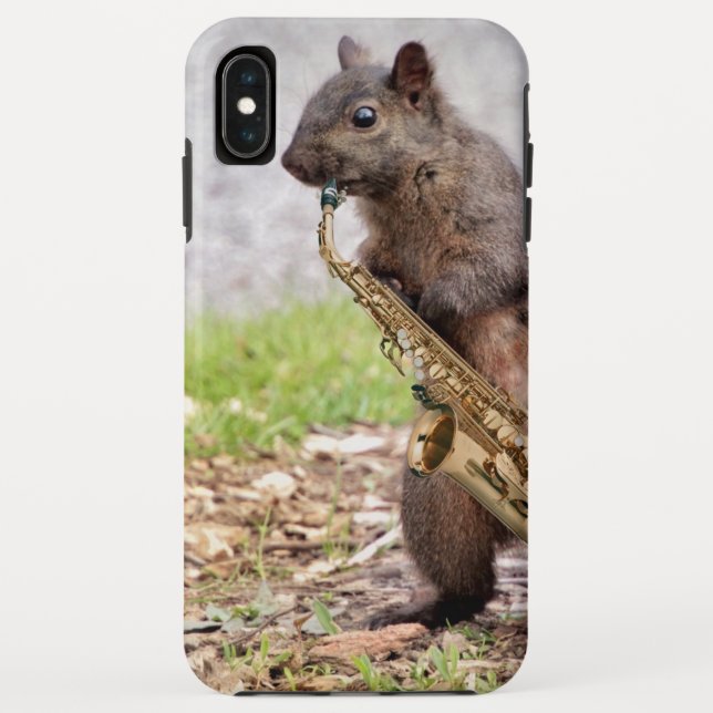 Coque max. de Jazz Squirrel iPhone XS (Dos)