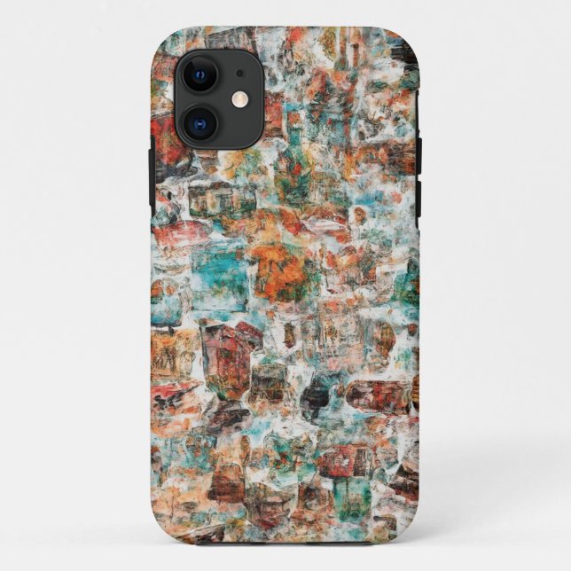 Coque mobile Collage Abstrait urbain (Dos)