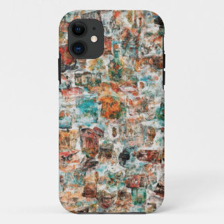 Coque mobile Collage Abstrait urbain