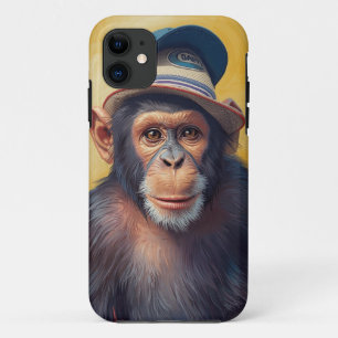 Coque mobile élégant Monkey Portrait