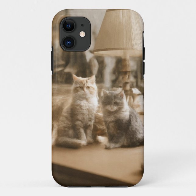 Coque mobile vintage Cats (Dos)