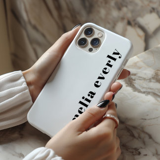 Coque monochrome minimaliste personnalisé