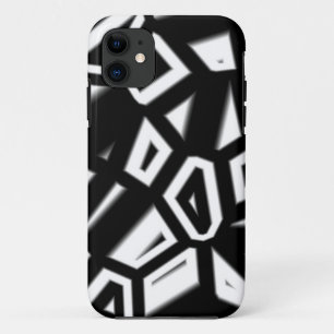 Coque motif abstrait noir et blanc pour iPhone 5