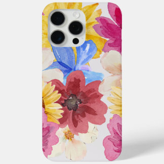 Coque multicolore Floral iPhone 15 Pro