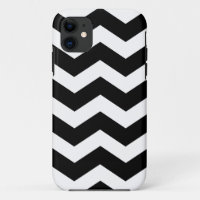 Coque noir et blanc Chevron-Mate iPhone 5 Coque