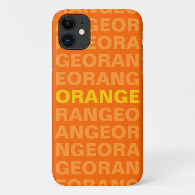COQUE ORANGE iPhone 11 (Dos)