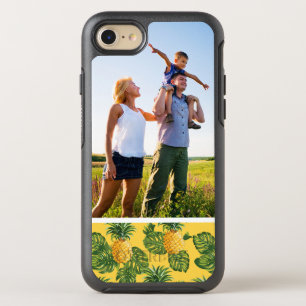 Coque OtterBox Symmetry iPhone 8/7 Ananas Photo & Feuilles Tropicaux En Or