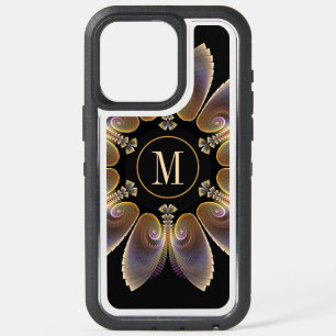 Coque iPhone 15 Pro Max Ange Abstraite ailes Mandala Monogramme fractal