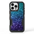 Aqua blue Ombre faux scintillants de parties scint