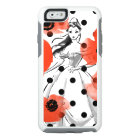 Belle avec des pavots et des Pois