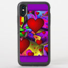 Colorful Abstract & Red Hearts