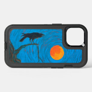 Corbeau et Pleine lune
