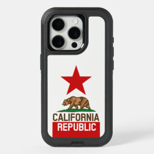 iPhone 15 Pro Case Graphique Drapeau d'état de Californie dynamique s