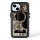 Guitare acoustique en bois ancien