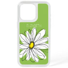 Illustration florale Daisy tendance - chaux et jau