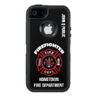 Modèle du nom du pompier rouge