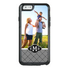 Photo personnalisée et monogramme texture géométri