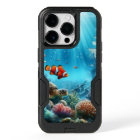 Sous la mer, tortue, corail, bateau, poisson clown