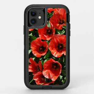Coque OtterBox Defender Pour iPhone 11 Tulipes à ressort rouge