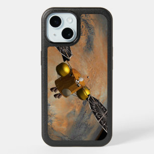 Coque iPhone 15 Un vaisseau Spacecraft Orbitant Mars.