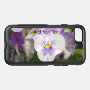 Coque OtterBox Commuter iPhone 8/7 Violas violets et blancs par Shirley Taylor