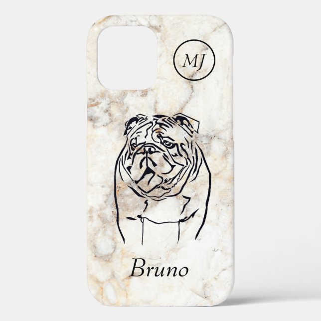 Coque personnalisé Bulldog Lover Apple iPhone 12 (Verso)