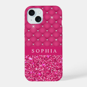 Coque personnalisé Fille Parties scintillant rose 