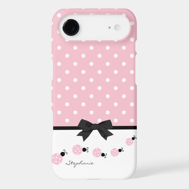 Coque Pink Ladybugs Custom iPhone 5 (Verso)