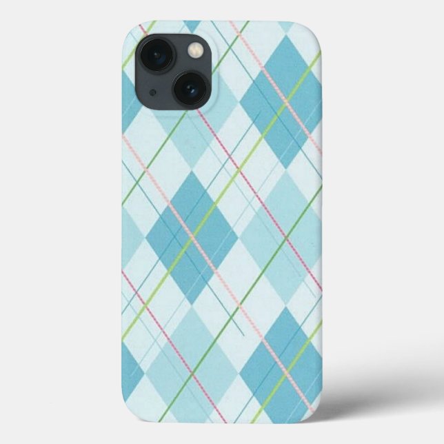 Coque Plaid bleu-Mate Tough Xtreme iPhone 6 Coque (Verso)