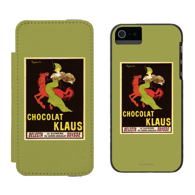 Coque Portefeuille Incipio Pour iPhone Affiche de publicité de Chocolat Klaus (Côté par côté)