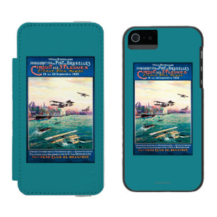 Coque-portefeuille iPhone 5 Incipio Watson™ Affiche promotionnelle décommandée d'avion de
