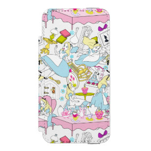 Coque-portefeuille iPhone 5 Incipio Watson™ Alice au pays des merveilles  Motif surdimensionn