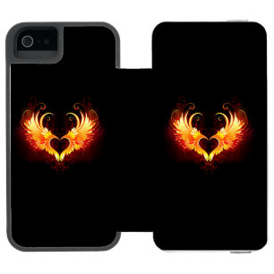 Coque-portefeuille iPhone 5 Incipio Watson™ Angel Fire Heart with Wings