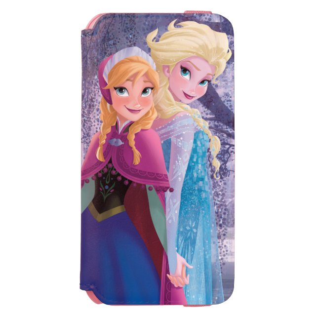 Coque Portefeuille Incipio Pour iPhone Anna et Elsa| Tenir les mains (Folio Devant)