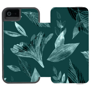 Coque-portefeuille iPhone 5 Incipio Watson™ Aquarelle tombée feuilles 10