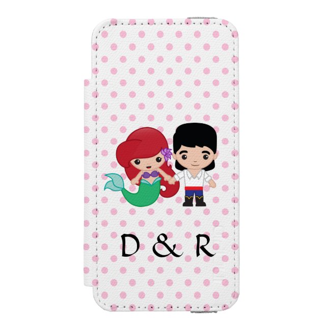 Coque Portefeuille Incipio Pour iPhone Ariel et le prince Eric Emoji (Folio Devant)